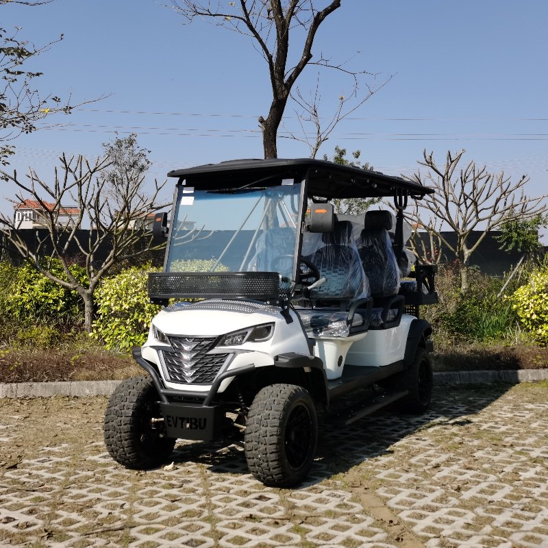 lithium ဘက်ထရီနှင့်အတူ 4 + 2 ထိုင်ခုံလျှပ်စစ်အမဲလိုက်ယာဉ်