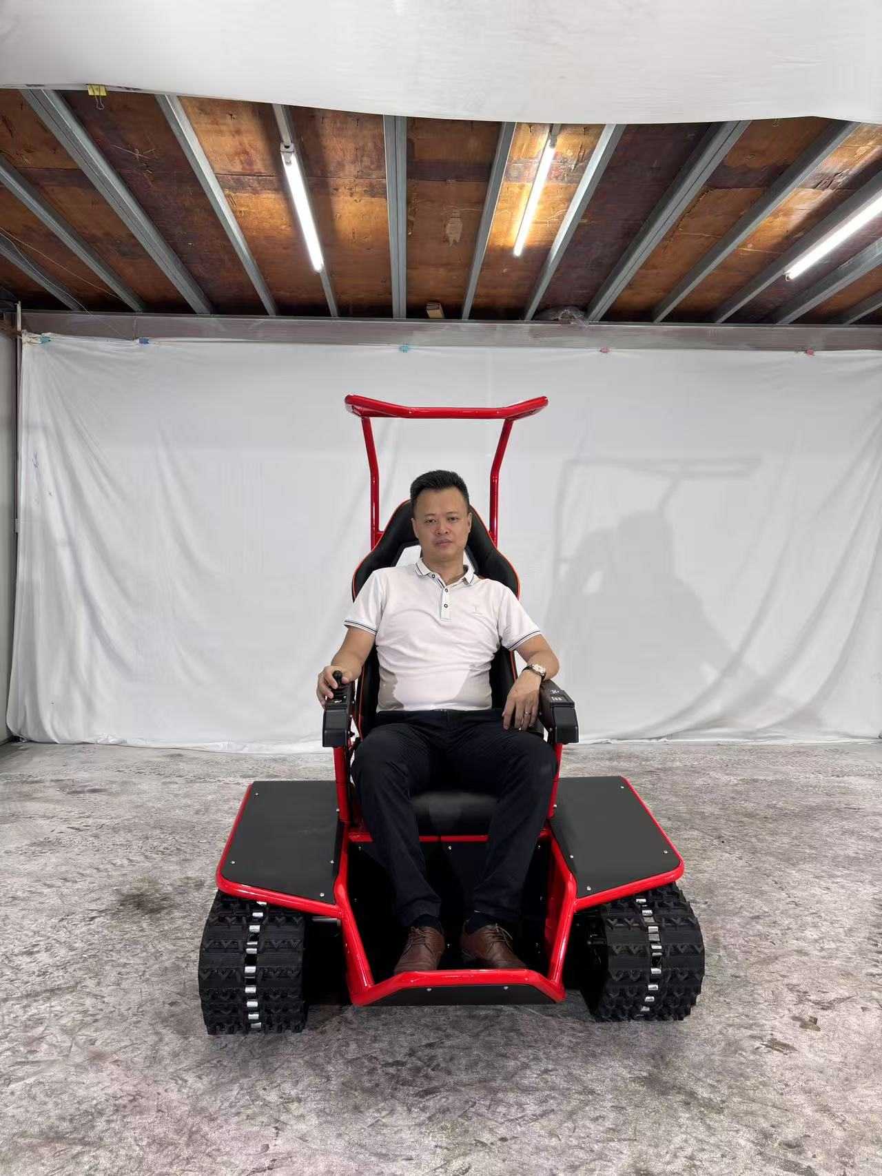 72V Dual Track Electric Wheelchair သည် မြေပြင်အားလုံးအတွက် သင့်လျော်သည်။