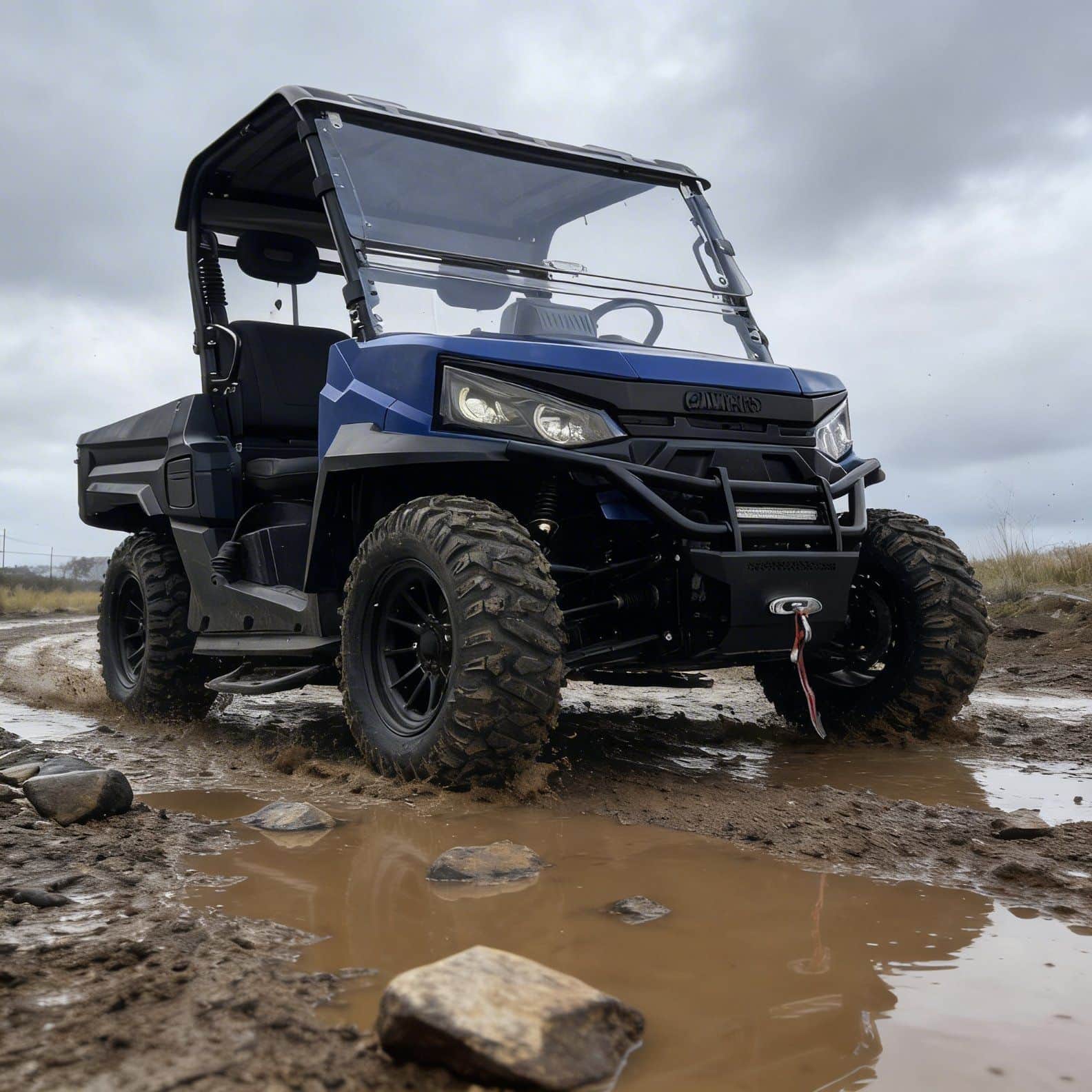 လျှပ်စစ် UTV 73.6V 20KW Peak Power 4WD 400A Controller လမ်းပိတ်